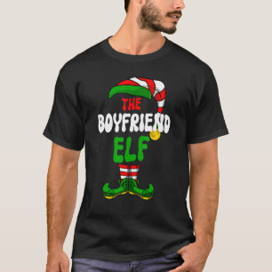 Boyfriend Elf Pajama Matching Group Christmas Holi T-Shirt