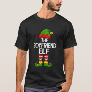 Boyfriend Elf Xmas Matching Family Elf Squad Chris T-Shirt