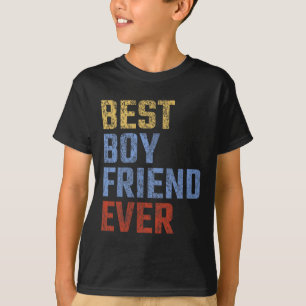 Boyfriend Ever Fathers Day Funny Vintage Retro Men T-Shirt