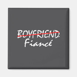 Boyfriend Fiancé Engaged Couples Matching Engageme Magnet