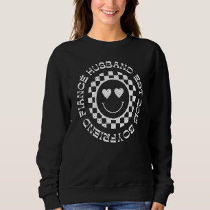 Boyfriend Fiance Husband Est 2015 Mr Mrs Retro Smi Sweatshirt