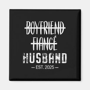 Boyfriend Fiance Husband Funny Newlywed Couples Ho Magnet