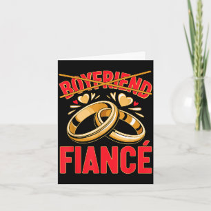 Boyfriend fiancé husband groom engaged engagement card