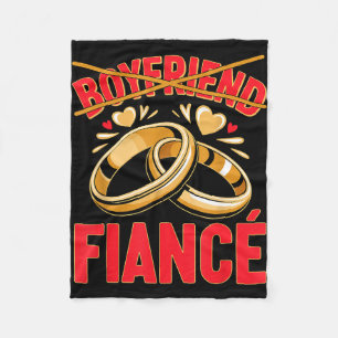 Boyfriend fiancé husband groom engaged engagement fleece blanket