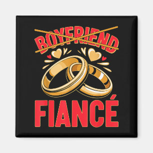 Boyfriend fiancé husband groom engaged engagement magnet