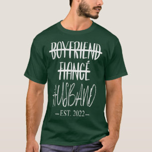 Boyfriend Fiance Husband Just Married Newlywed Cou T-Shirt