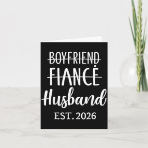 Boyfriend Future Husband Husband 2026 For Wedding Card