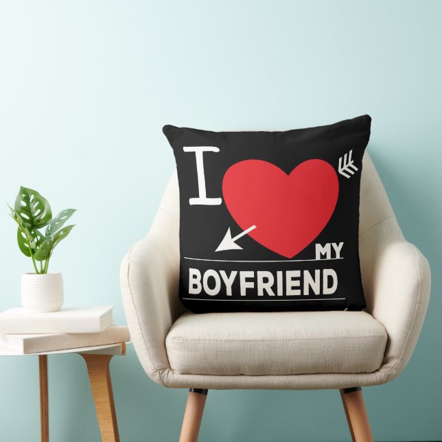Boyfriend I Love My Boyfriend  Cushion (Chair)