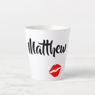 Boyfriend Kisses Latte Mug