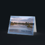 Boyfriend, Lake at dawn Birthday card<br><div class="desc">A beautiful view photograph of a lake at dawn with clouds reflecting in the water. A great way to wish someone a Happy Birthday. Copyright Norma Cornes.</div>