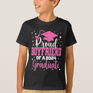 Boyfriend Of A 2024 Graduate Cl Senior Graduation T-Shirt