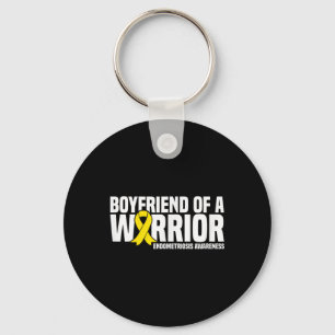 Boyfriend Of A Warrior Endometriosis Awareness  Key Ring