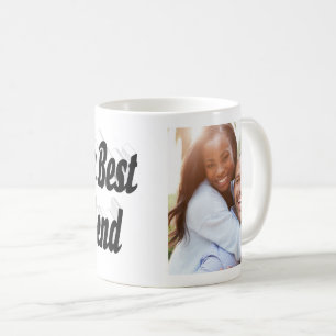 Boyfriend photo black script coffee mug