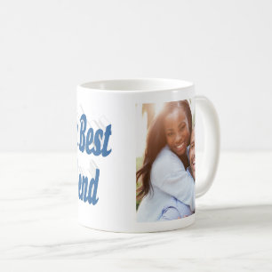 Boyfriend Photo with sea blue script Coffee Mug