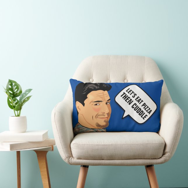 BOYFRIEND PILLOWS - LET'S EAT PIZZA THEN CUDDLE (Chair)