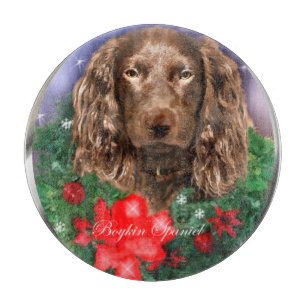 Boykin Spaniel Christmas Cutting Board