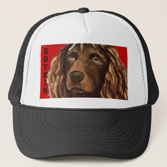 Boykin Spaniel Colour Block Trucker Hat (Front)
