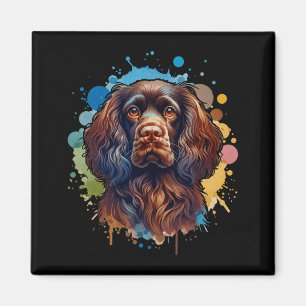 Boykin Spaniel Dog Artwork Comfort Colors Adult He Magnet