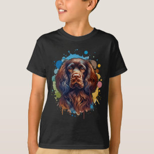 Boykin Spaniel Dog Artwork Comfort Colors Adult He T-Shirt