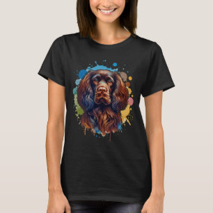 Boykin Spaniel Dog Artwork Comfort Colors Adult He T-Shirt