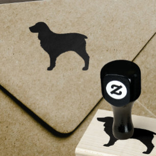 Boykin Spaniel Dog Breed Silhouette Rubber Stamp