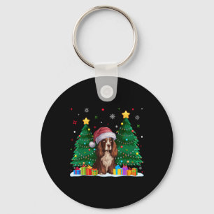 Boykin Spaniel Dog Lovers Santa Hat Ugly Christmas Key Ring
