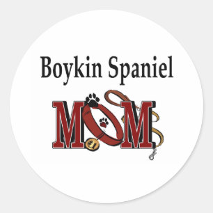 Boykin Spaniel Dog MOM Classic Round Sticker