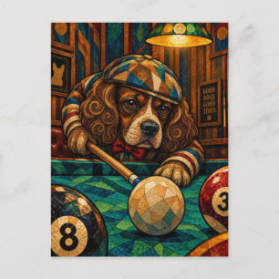 Boykin Spaniel, Geometric Mosaic Postcard
