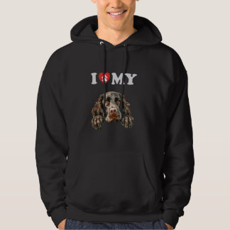 Boykin Spaniel I Heart My Dog Funny Dog Lover Hoodie