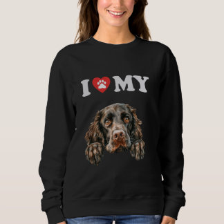 Boykin Spaniel I Heart My Dog Funny Dog Lover Sweatshirt