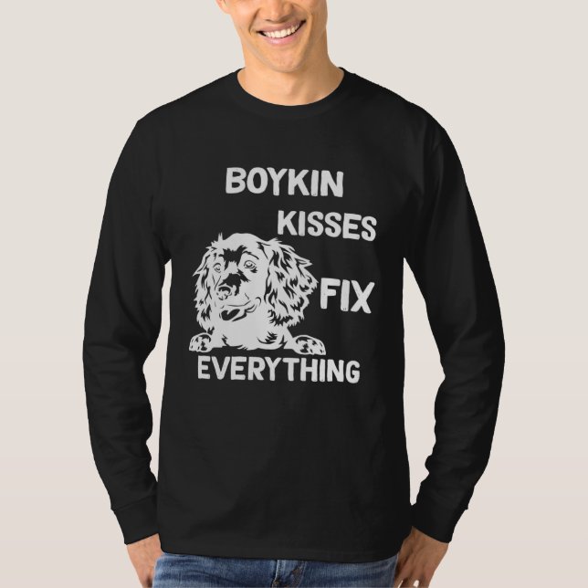 Boykin Spaniel kisses fix everything  1 T-Shirt (Front)