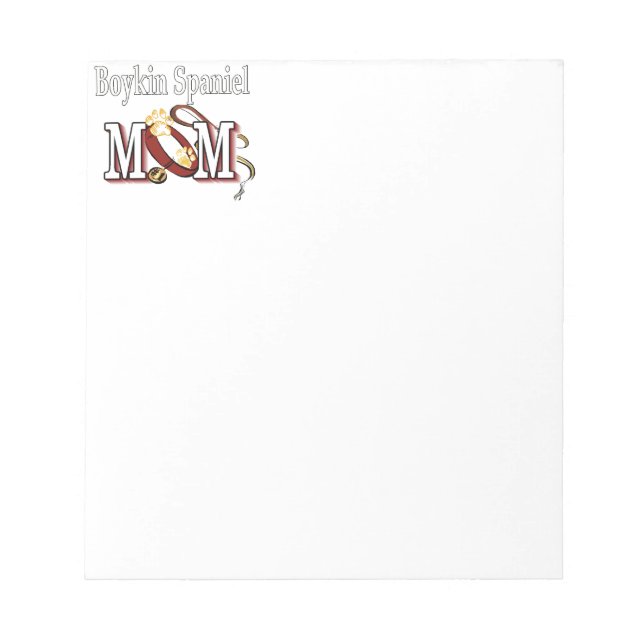 Boykin Spaniel Mum Notepad (Front)