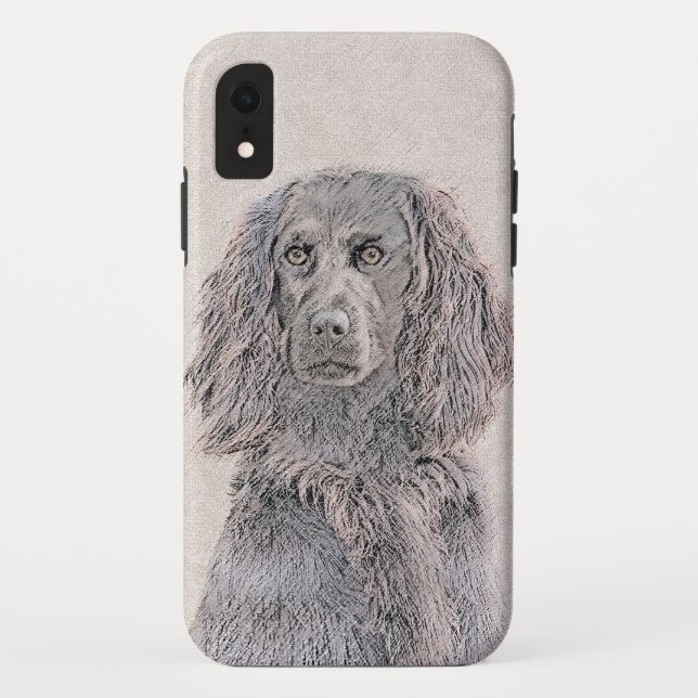 Boykin Spaniel Painting - Cute Original Dog Art Case-Mate iPhone Case (Back)