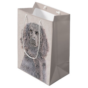 Boykin Spaniel Painting - Cute Original Dog Art Medium Gift Bag