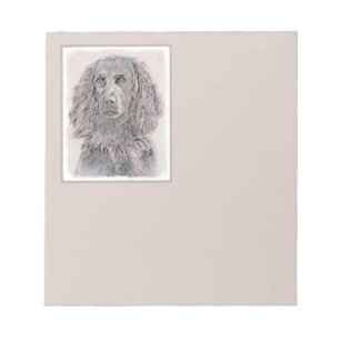 Boykin Spaniel Painting - Cute Original Dog Art Notepad