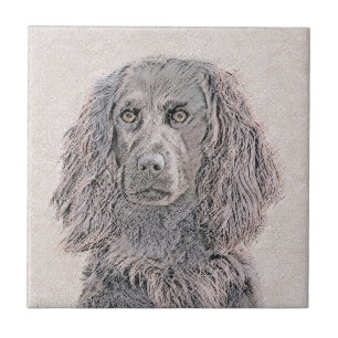 Boykin Spaniel Painting - Cute Original Dog Art Tile