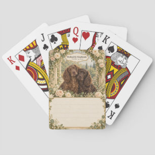 Boykin Spaniel Wedding Guest Book Signing Deck Playing Cards