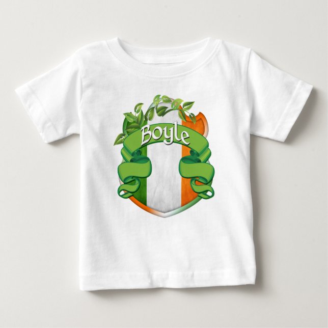 Boyle Irish Shield Baby T-Shirt (Front)