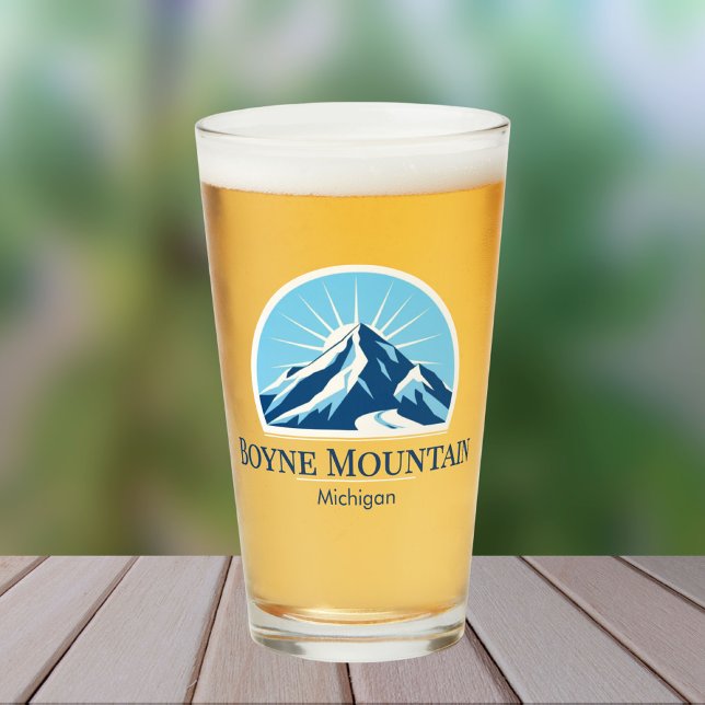  Boyne Mountain Michigan ski vacation beer Glass (Creator Uploaded)