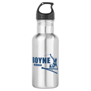 Boyne Mountain Resort Michigan Skier 532 Ml Water Bottle
