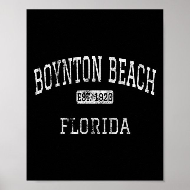 Boynton Beach Florida Fl Vintage  Poster (Front)