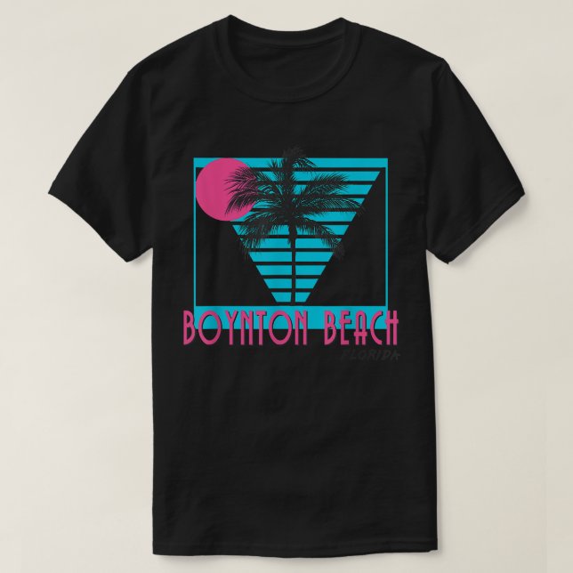 Boynton Beach Florida T  Retro Cool  T-Shirt (Design Front)