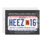 Boy's 16th Birthday Missouri License Invite