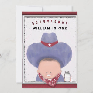 Boy's 1st Birthday Invitations