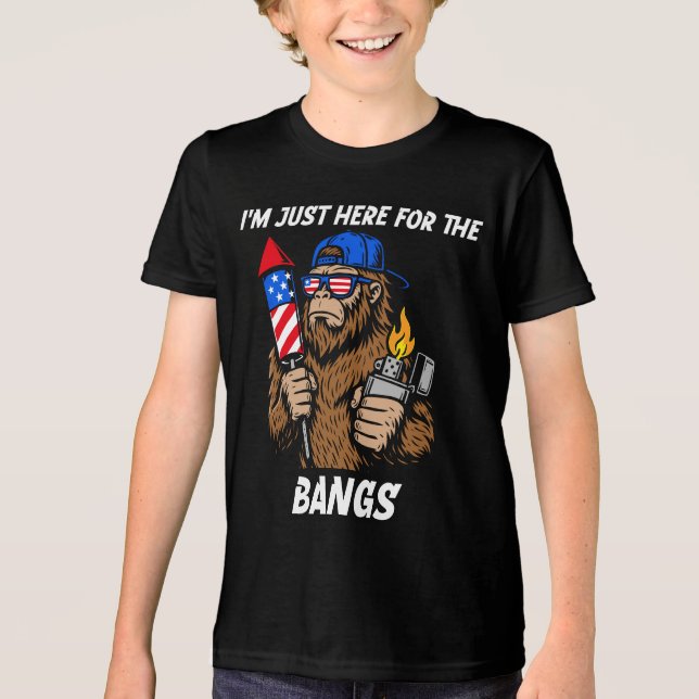 Boys 250th Anniversary 4th of July  Tri-Blend Shirt (Front)