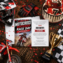 Boys 7th Motocross Dirt Bike Racing Birthday