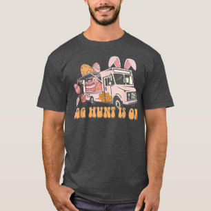 Boys and Girls Funny Easter Bunny Farm Truck Egg H T-Shirt