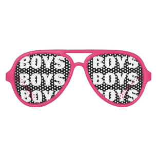 Boys and Girls party shades   Funny pink glasses