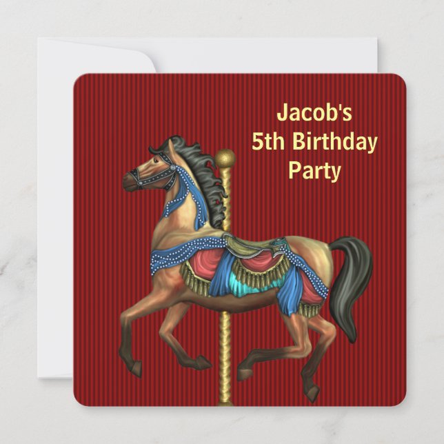 Boys Any Number Birthday Party Invitation (Front)