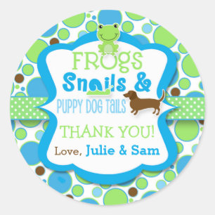 Boys Are Made Of - Baby Shower Thank You Stickers